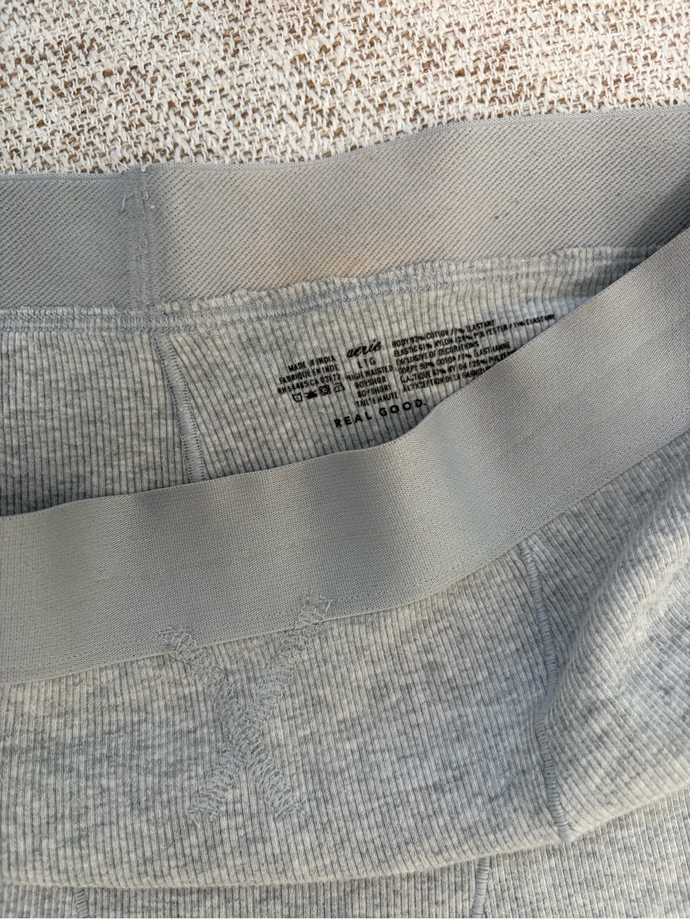 Aerie Heather Gray Short Sleeve and Boxers Sleep Set - Picture 7 of 7